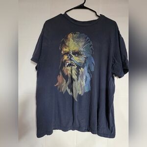 Chewbacca Graphic Men's T-Shirt - Black